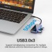 Vention Концентратор Vention USB 3.1 Type-C to HDMI 4K60Hz/USB 3.0х3/RJ45/PD 87W 6-in-1 Mirrored Surface (TFFHB)