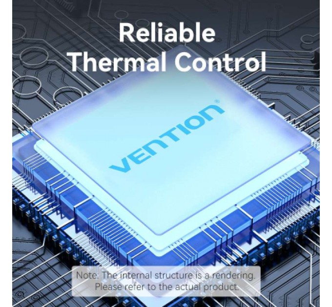 Vention Концентратор Vention USB 3.0 to USB 3.0x3/RJ45/Type-C Hub Blue Aluminum Alloy 5-in-1 (TGFSB)