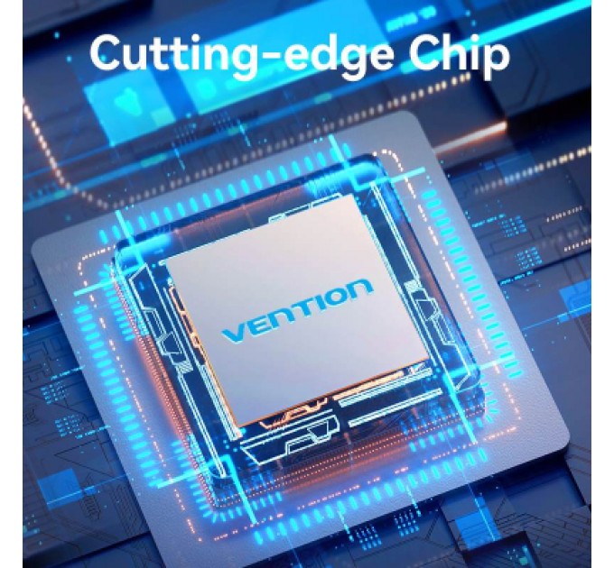 Vention Концентратор Vention USB 3.1 Type-C to HDMI 4K60Hz/USB 3.0x2/RJ45/SD/TF/3.5mm/PD 100W Hub 9-in-1 (TQMHB)