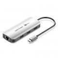Vention Концентратор Vention USB 3.1 Type-C to HDMI 4K60Hz/USB 3.0x3/RJ45/PD 100W 6-in-1 (TQHHB)