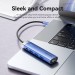 Vention Концентратор Vention USB 3.1 Type-C to HDMI/USB 3.0x3/PD 100W Blue Aluminum Alloy Hub 5-in-1 (TGESB)