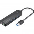 Vention Концентратор Vention USB 3.0 to 3хUSB 3.0/2хTRS Audio/USB Micro 1.0m (CHIBF)