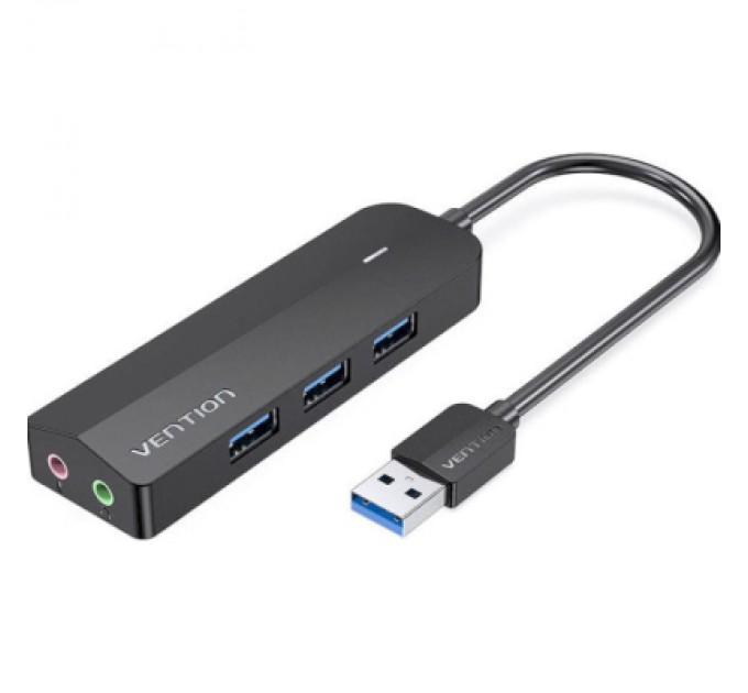 Vention Концентратор Vention USB 3.0 to 3хUSB 3.0/2хTRS Audio/USB Micro 1.0m (CHIBF)