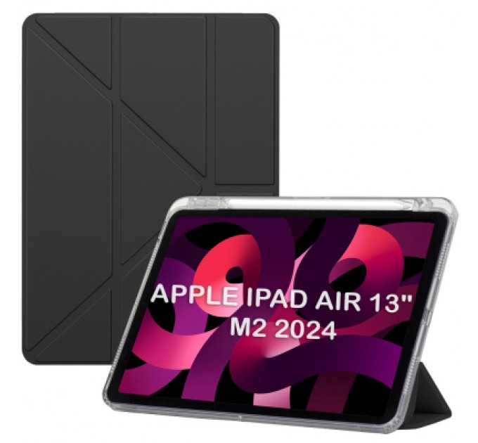 BeCover Чохол до планшета BeCover Ultra Slim Origami Transparent Apple iPad Air 13" M2 2024 Black (711695)