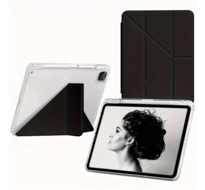 BeCover Чохол до планшета BeCover Ultra Slim Origami Transparent Apple iPad Pro 11" M4 2024 Black (711689)