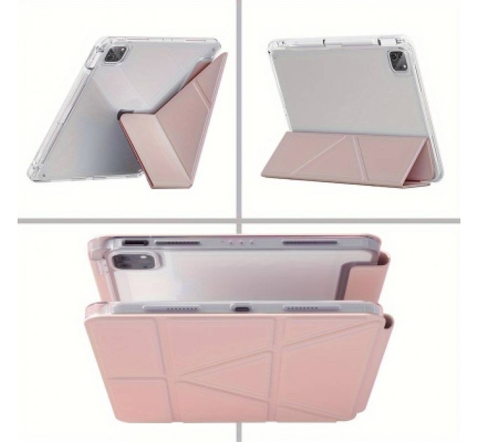 BeCover Чохол до планшета BeCover Ultra Slim Origami Transparent Apple iPad Pro 11" M4 2024 Pink (711691)