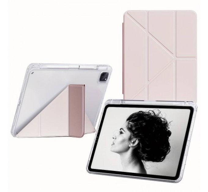BeCover Чохол до планшета BeCover Ultra Slim Origami Transparent Apple iPad Pro 11" M4 2024 Pink (711691)