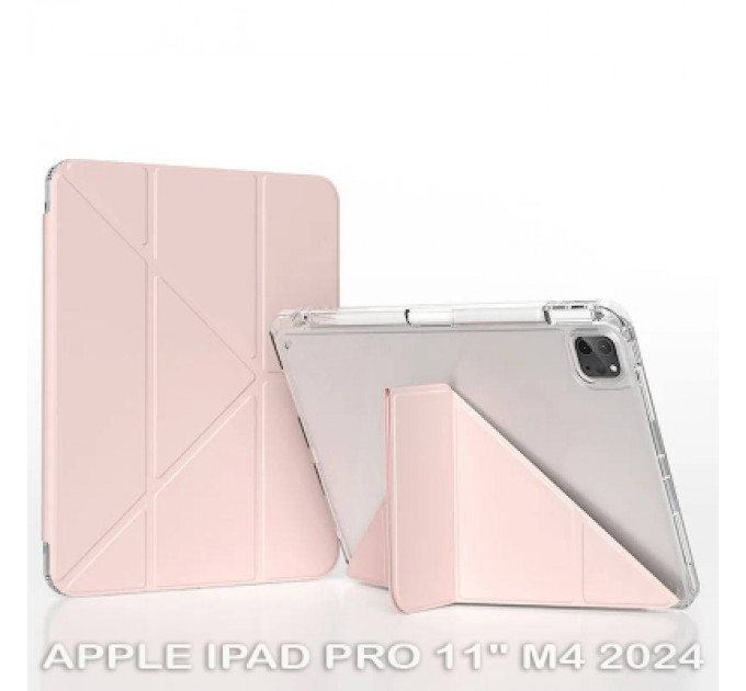 BeCover Чохол до планшета BeCover Ultra Slim Origami Transparent Apple iPad Pro 11" M4 2024 Pink (711691)