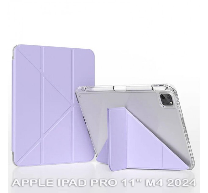 BeCover Чохол до планшета BeCover Ultra Slim Origami Transparent Apple iPad Pro 11" M4 2024 Purple (711692)