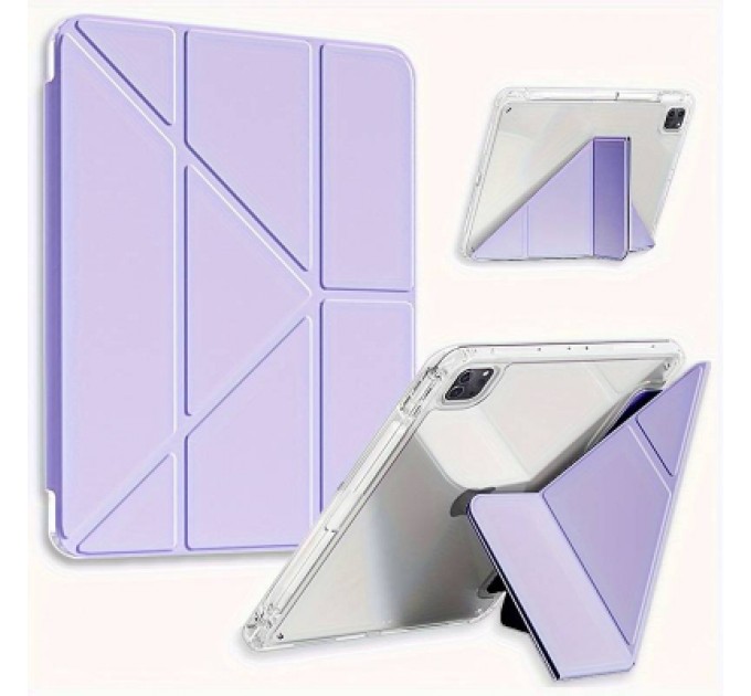 BeCover Чохол до планшета BeCover Ultra Slim Origami Transparent Apple iPad Pro 11" M4 2024 Purple (711692)