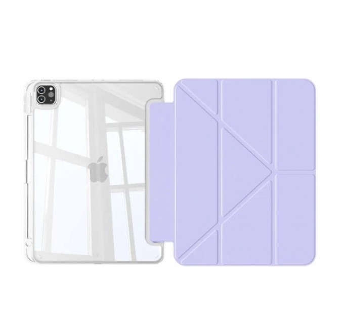 BeCover Чохол до планшета BeCover Ultra Slim Origami Transparent Apple iPad Pro 11" M4 2024 Purple (711692)