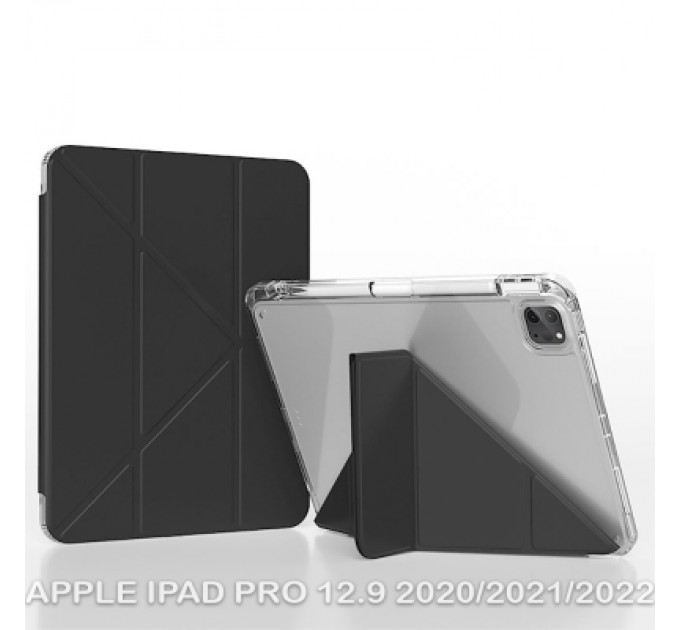 BeCover Чохол до планшета BeCover Ultra Slim Origami Transparent Apple iPad Pro 12.9 2020/2021/2022 Black (711694)