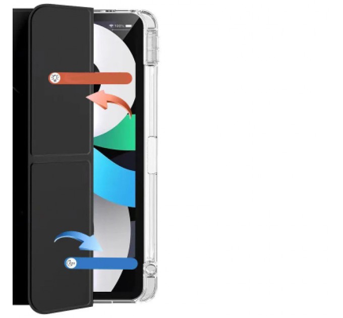 BeCover Чохол до планшета BeCover Ultra Slim Origami Transparent Apple iPad Pro 12.9 2020/2021/2022 Black (711694)