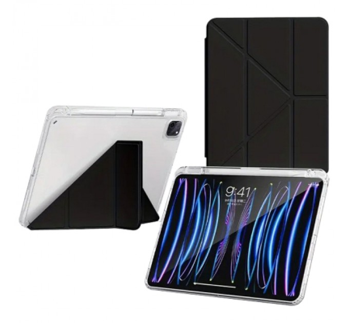 BeCover Чохол до планшета BeCover Ultra Slim Origami Transparent Apple iPad Pro 13" M4 2024 Black (711693)