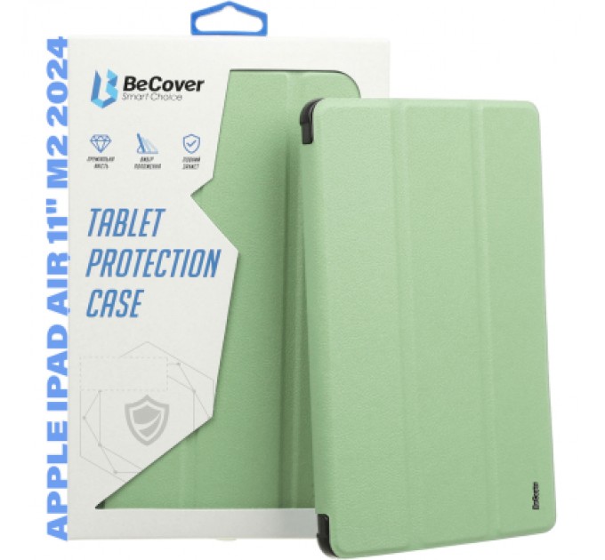 BeCover Чохол до планшета BeCover Soft Edge TPU Apple iPad Air 11" M2 2024 Light Green (711704)