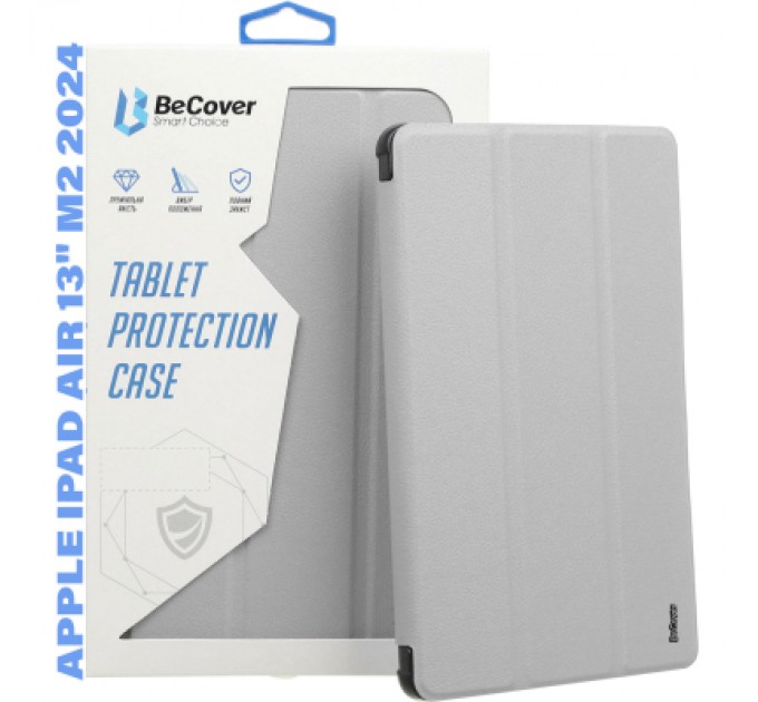 BeCover Чохол до планшета BeCover Soft Edge TPU Apple iPad Air 13" M2 2024 Gray (711712)
