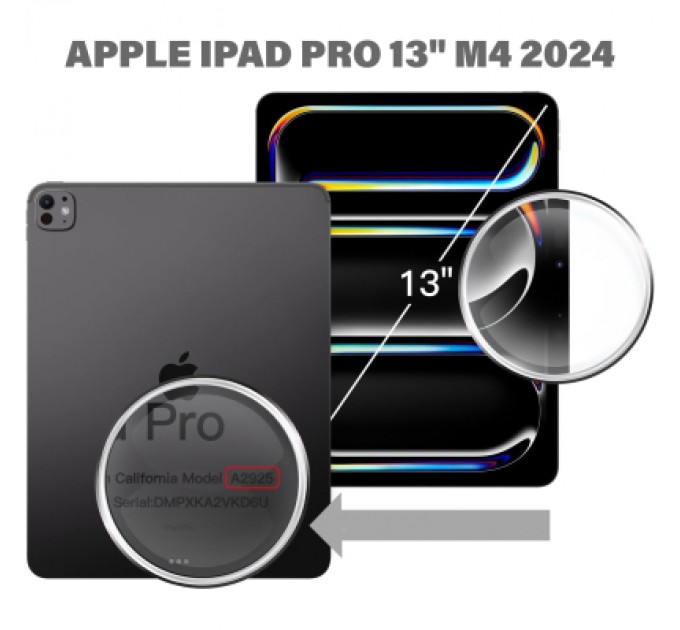 BeCover Чохол до планшета BeCover Soft Edge TPU Apple iPad Pro 13" M4 2024 Purple (711719)