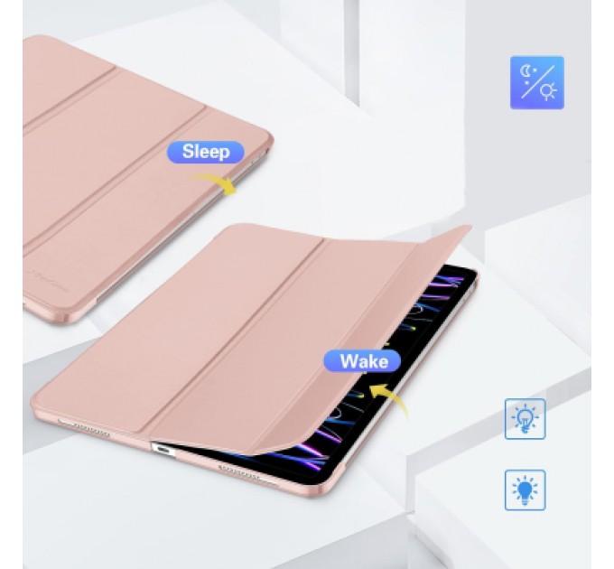 BeCover Чохол до планшета BeCover Tri Fold Hard Apple iPad Air 13" M2 2024 Pink (711724)