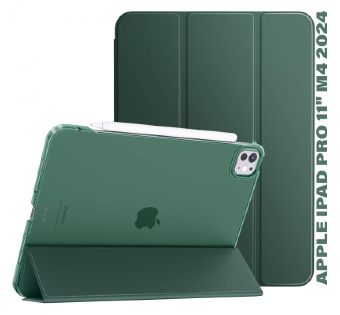 BeCover Чохол до планшета BeCover Tri Fold Hard Apple iPad Pro 11" M4 2024 Dark Green (711727)