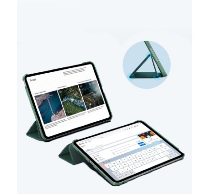BeCover Чохол до планшета BeCover Tri Fold Hard Apple iPad Pro 11" M4 2024 Dark Green (711727)