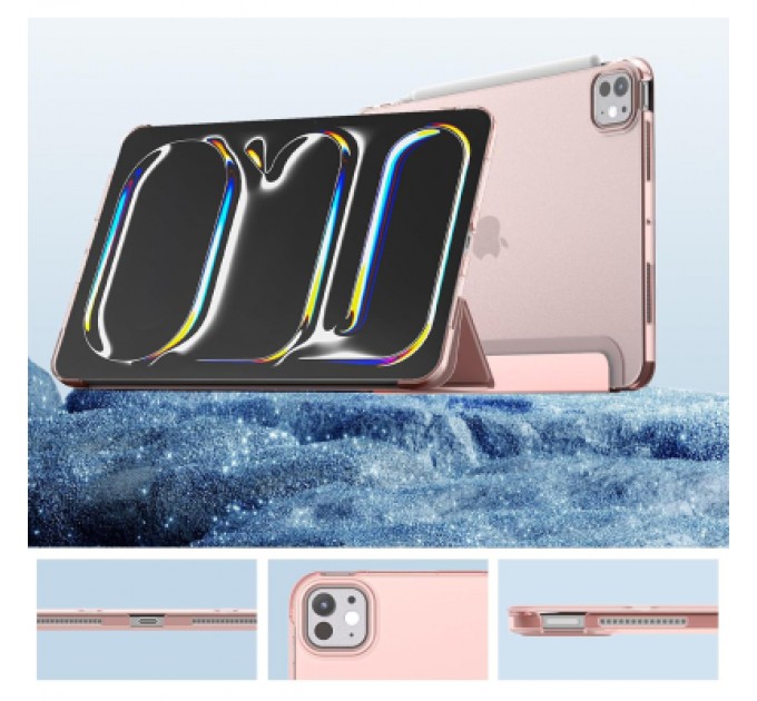 BeCover Чохол до планшета BeCover Tri Fold Hard Apple iPad Pro 11" M4 2024 Pink (711728)