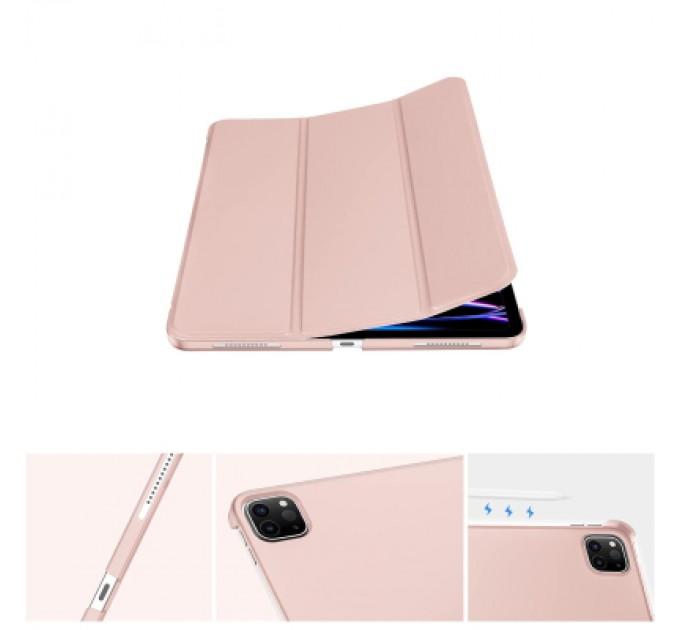 BeCover Чохол до планшета BeCover Tri Fold Hard Apple iPad Pro 12.9 2020/2021/2022 Pink (711721)