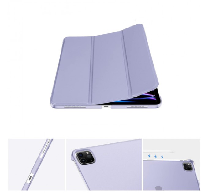 BeCover Чохол до планшета BeCover Tri Fold Hard Apple iPad Pro 12.9 2020/2021/2022 Purple (711722)
