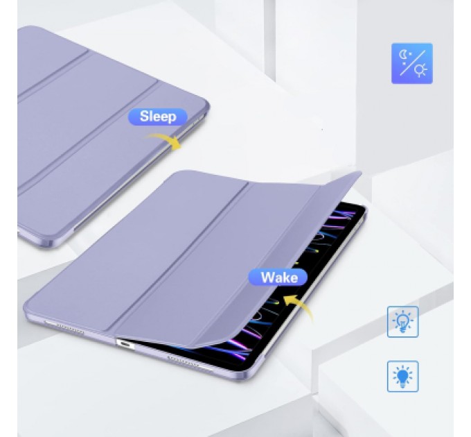 BeCover Чохол до планшета BeCover Tri Fold Hard Apple iPad Pro 12.9 2020/2021/2022 Purple (711722)