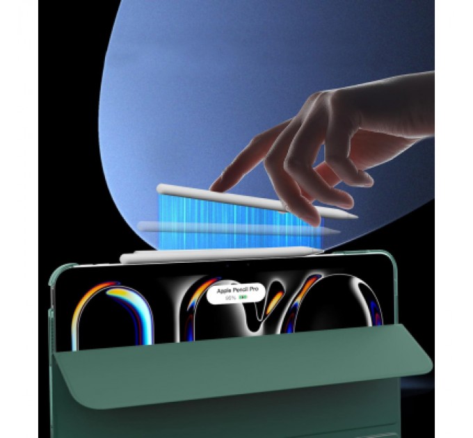 BeCover Чохол до планшета BeCover Tri Fold Hard Apple iPad Pro 13" M4 2024 Dark Green (711731)