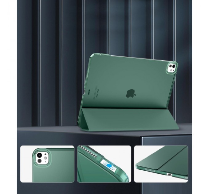 BeCover Чохол до планшета BeCover Tri Fold Hard Apple iPad Pro 13" M4 2024 Dark Green (711731)