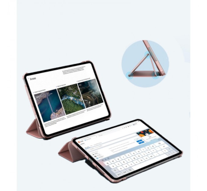 BeCover Чохол до планшета BeCover Tri Fold Hard Apple iPad Pro 13" M4 2024 Pink (711732)