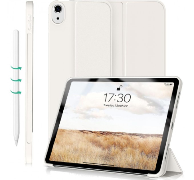 BeCover Чохол до планшета BeCover Tri Fold Soft TPU Silicone Apple iPad Air 11" M2 2024 Beige (711735)