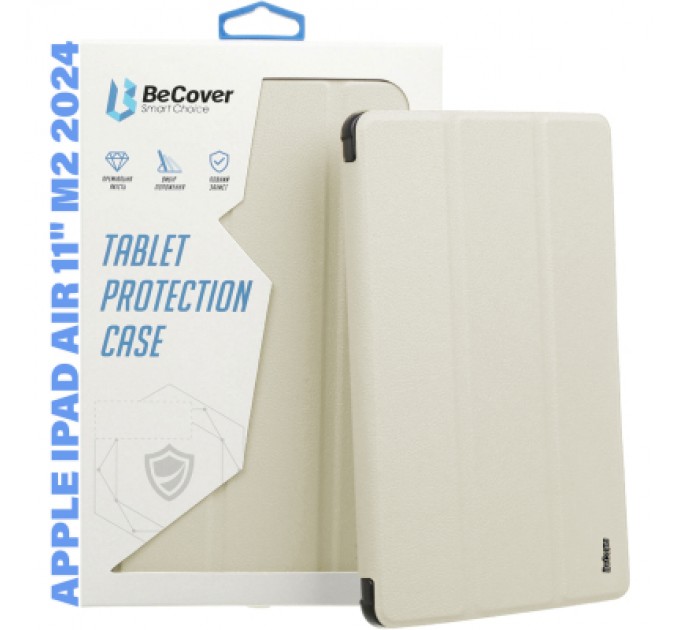 BeCover Чохол до планшета BeCover Tri Fold Soft TPU Silicone Apple iPad Air 11" M2 2024 Beige (711735)