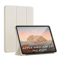 Чохол до планшета BeCover Tri Fold Soft TPU Silicone Apple iPad Air 13" M2 2024 Beige (711740)