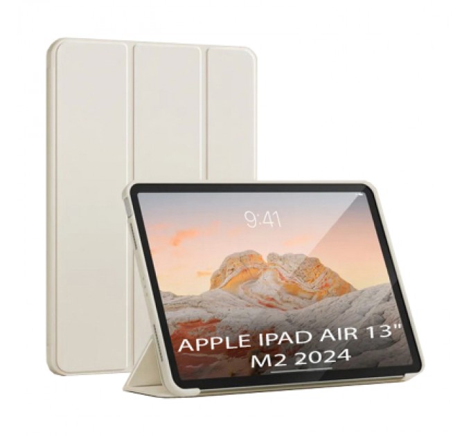BeCover Чохол до планшета BeCover Tri Fold Soft TPU Silicone Apple iPad Air 13" M2 2024 Beige (711740)