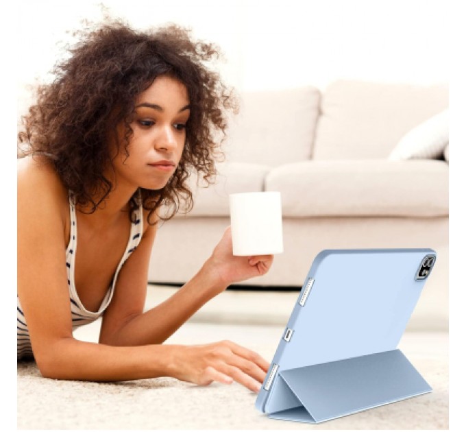 BeCover Чохол до планшета BeCover Tri Fold Soft TPU Silicone Apple iPad Air 13" M2 2024 Light Blue (711741)