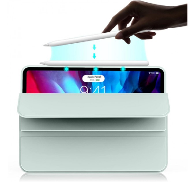 BeCover Чохол до планшета BeCover Tri Fold Soft TPU Silicone Apple iPad Air 13" M2 2024 Light Green (711742)