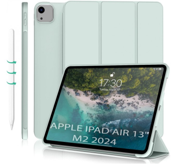 BeCover Чохол до планшета BeCover Tri Fold Soft TPU Silicone Apple iPad Air 13" M2 2024 Light Green (711742)