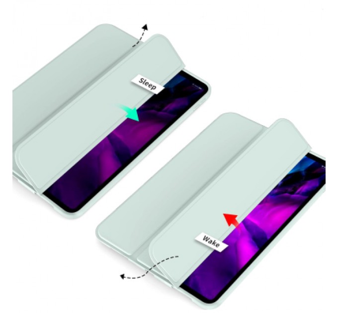 BeCover Чохол до планшета BeCover Tri Fold Soft TPU Silicone Apple iPad Air 13" M2 2024 Light Green (711742)
