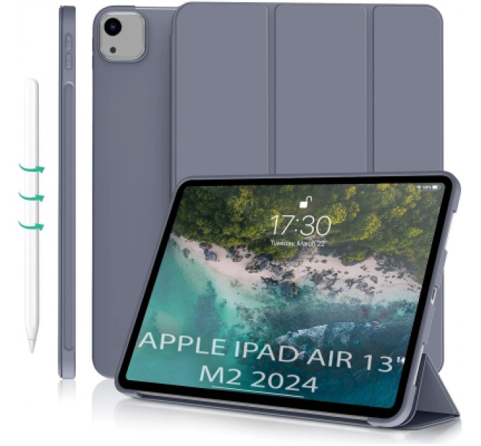 BeCover Чохол до планшета BeCover Tri Fold Soft TPU Silicone Apple iPad Air 13" M2 2024 Purple (711743)