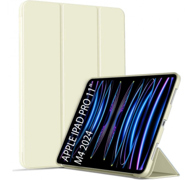 BeCover Чохол до планшета BeCover Tri Fold Soft TPU Silicone Apple iPad Pro 11" M4 2024 Beige (711745)