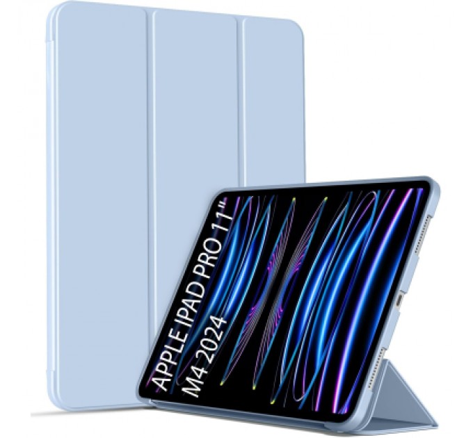 BeCover Чохол до планшета BeCover Tri Fold Soft TPU Silicone Apple iPad Pro 11" M4 2024 Light Blue (711748)