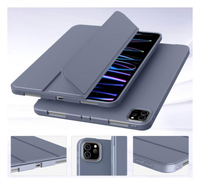 BeCover Чохол до планшета BeCover Tri Fold Soft TPU Silicone Apple iPad Pro 11" M4 2024 Purple (711749)