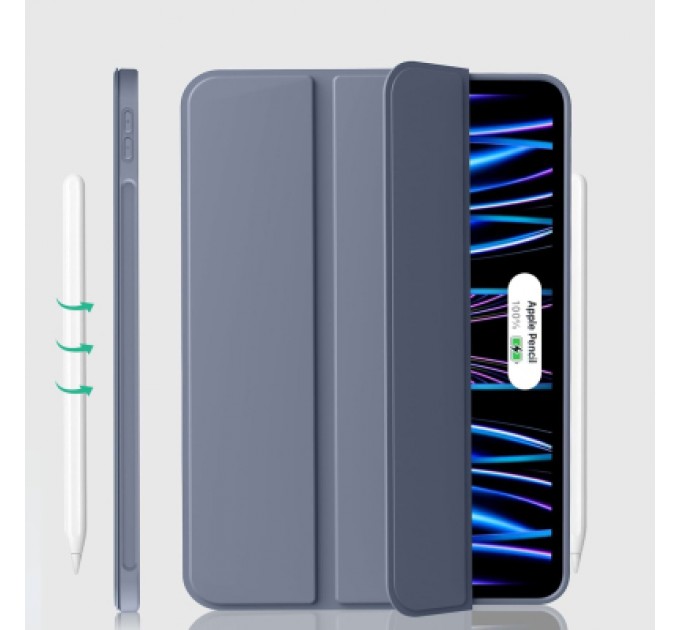 BeCover Чохол до планшета BeCover Tri Fold Soft TPU Silicone Apple iPad Pro 11" M4 2024 Purple (711749)