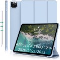 BeCover Чохол до планшета BeCover Tri Fold Soft TPU Silicone Apple iPad Pro 12.9 2020/2021/2022 Light Blue (711737)
