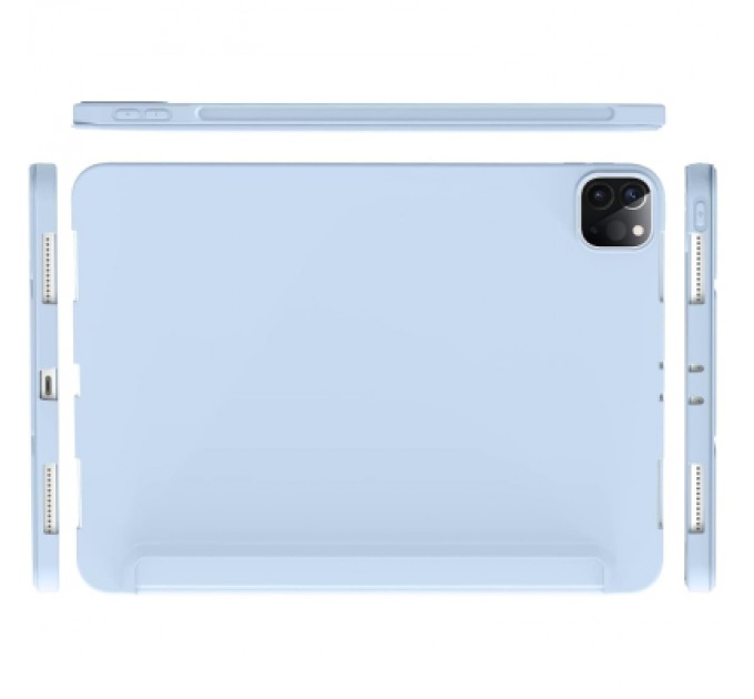 BeCover Чохол до планшета BeCover Tri Fold Soft TPU Silicone Apple iPad Pro 12.9 2020/2021/2022 Light Blue (711737)