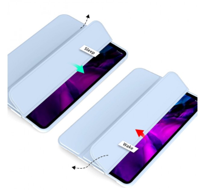 BeCover Чохол до планшета BeCover Tri Fold Soft TPU Silicone Apple iPad Pro 12.9 2020/2021/2022 Light Blue (711737)