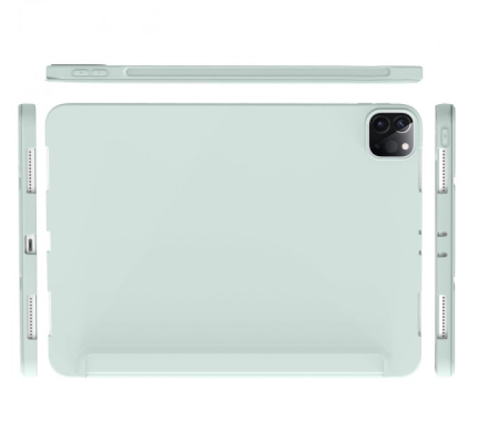 BeCover Чохол до планшета BeCover Tri Fold Soft TPU Silicone Apple iPad Pro 12.9 2020/2021/2022 Light Green (711738)