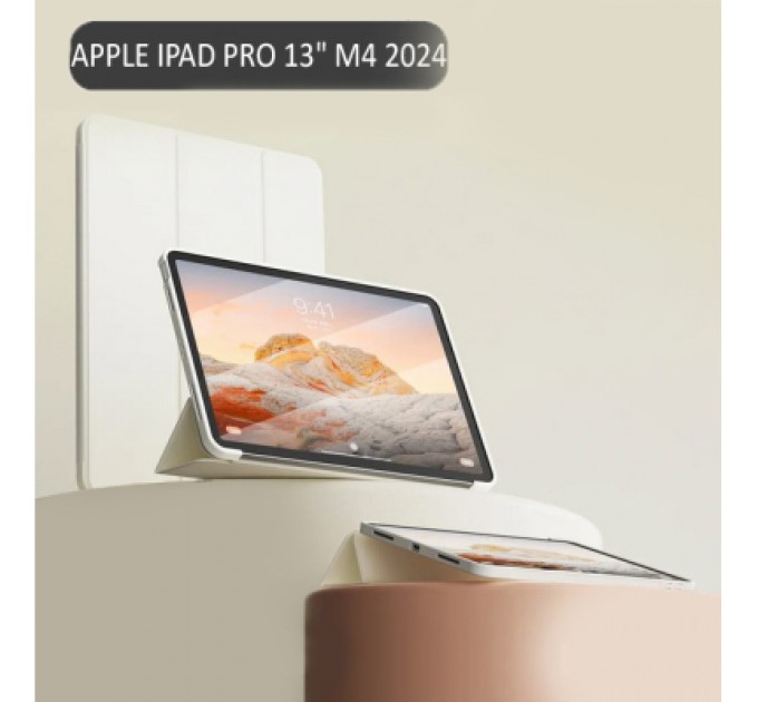 BeCover Чохол до планшета BeCover Tri Fold Soft TPU Silicone Apple iPad Pro 13" M4 2024 Beige (711751)