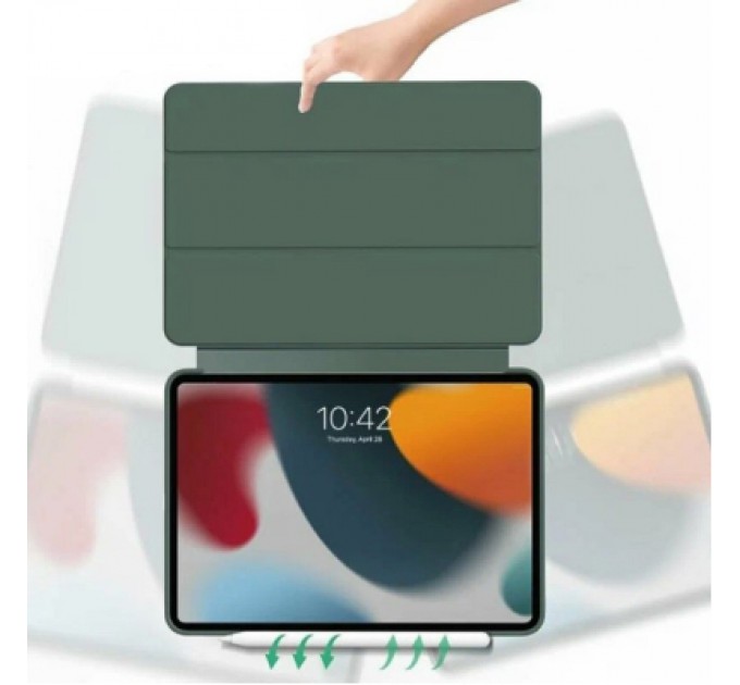 BeCover Чохол до планшета BeCover Tri Fold Soft TPU Silicone Apple iPad Pro 13" M4 2024 Dark Green (711752)